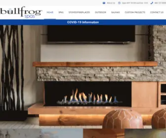 Bullfroggtf.com(Bullfrog Spas and Stoves of Great Falls) Screenshot