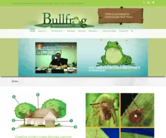 Bullfrogpest.com(Comprehensive pest control) Screenshot