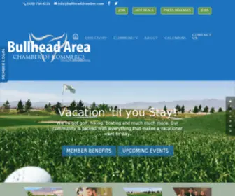 Bullheadchamber.com(Bullhead City Chamber of Commerce) Screenshot