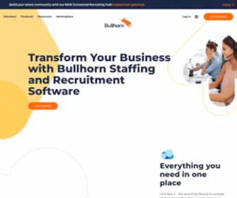 Bullhorn.com(Staffing Software for Recruiting Agencies) Screenshot