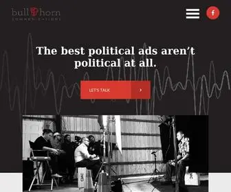 Bullhorncomms.com(The best political ads aren't political at all) Screenshot