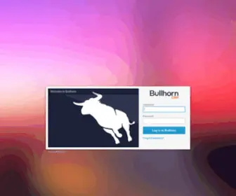 Bullhornstaffing.com(Please Log In) Screenshot