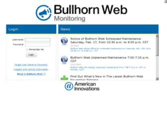 Bullhornsys.com(Bullhorn Web) Screenshot