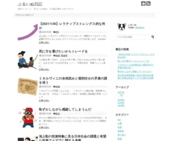 Bullinu.com(ぶるいぬ日記) Screenshot