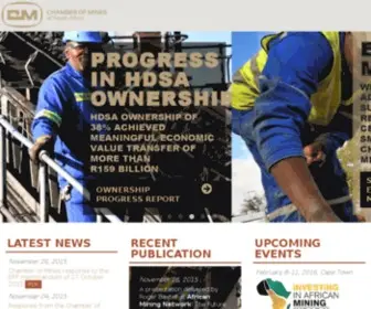 Bullion.org.za(Chamber Of Mines) Screenshot