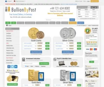 Bullionbypost.eu(Buy Gold Bullion Online in Europe) Screenshot