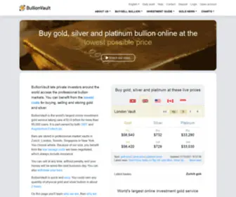 Bullionvault.co.uk(Buy Gold) Screenshot