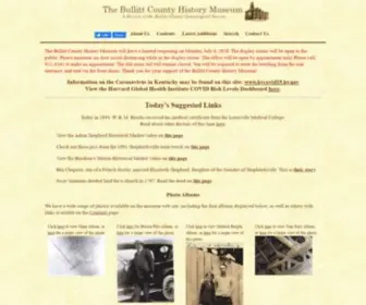 Bullittcountyhistory.org(The Bullitt County History Museum) Screenshot