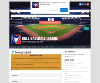 Bullleague.org(OOTP20 Online League) Screenshot