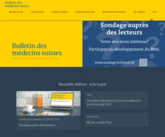 Bullmed.ch(Bulletin des médecins suisses) Screenshot