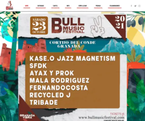 BullmusicFestival.com(Bull Music Festival) Screenshot