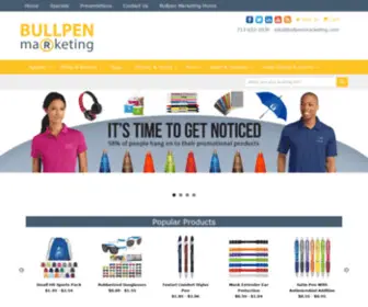 Bullpenmarketing.net(Bullpen Marketing Promotional Products) Screenshot