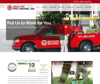 Bullseyepest.com(Bull's Eye Pest Control) Screenshot