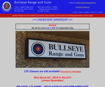 Bullseyerandg.com(Bullseye Range & Guns) Screenshot