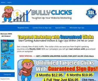 Bullyclicks.com(Buy website traffic cheap at traffic buddy) Screenshot