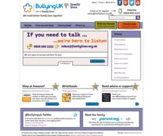 Bullying.co.uk(Bullying advice) Screenshot
