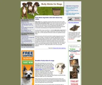 Bullysticks4Dogs.com(Bully Sticks for Dogs) Screenshot