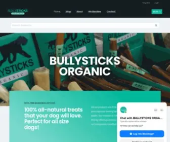 Bullysticksorganic.com(100% Free Range Dog Treats) Screenshot