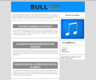 Bullzik.com(Tout pour la musique) Screenshot