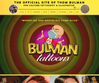 Bulmantattoons.com(The Official site of Thom Bulman) Screenshot