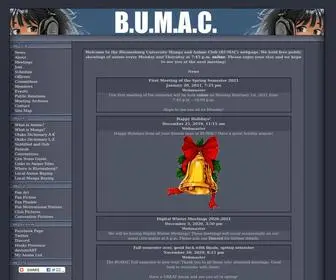 Bumac.org(Bloomsburg University Manga and Anime Club (BUMAC)) Screenshot