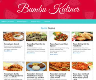 Bumbukuliner.com Screenshot