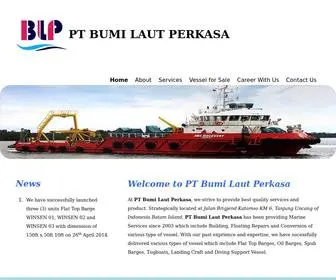 Bumilautperkasa.com(PT Bumi Laut Perkasa) Screenshot