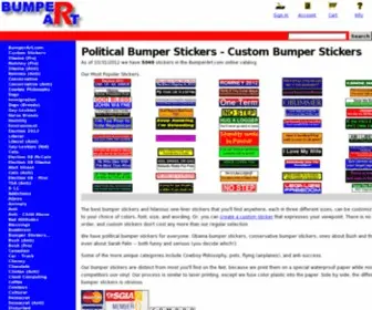 Bumperart.com(Political Bumper Stickers) Screenshot