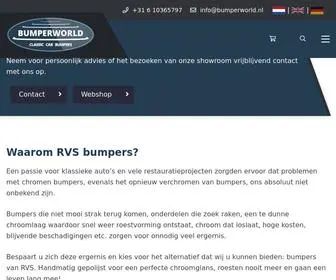 BumperWorld.nl(RVS Classic Car Bumpers) Screenshot