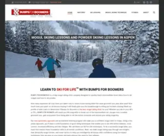 Bumpsforboomers.com(Experience the highest rated skiing lessons program in Aspen Colorado) Screenshot