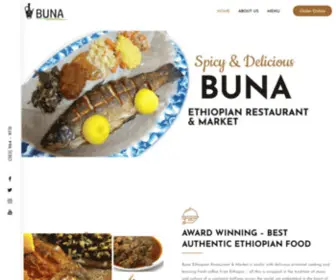 Bunaethiopianmarket.com(Ethiopian Restaurant & Market) Screenshot