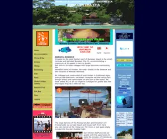 Bunakenchacha.com(Bunaken Cha Cha Nature Resort Manado/Bunaken) Screenshot