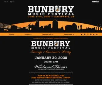 Bunburyfestival.com(Bunbury Music Festival is an awesome 3) Screenshot