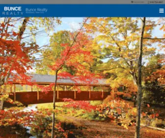 Buncerealty.com(Vacation home rentals & real estate services in Windham New York) Screenshot