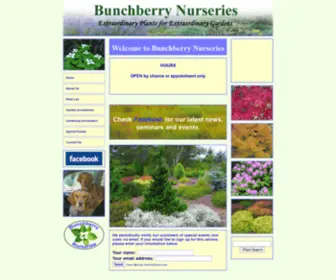 Bunchberrynurseries.ca(Bunchberry Nurseries) Screenshot