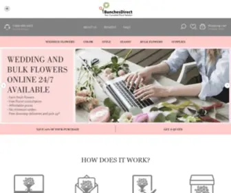 Bunchesdirect.com(Wedding Flowers & Packages Order Online) Screenshot