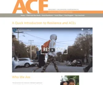 Buncombeaces.org(Adverse Childhood Experiences) Screenshot