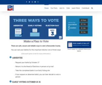Buncombedems.org(Buncombe County Democratic Party) Screenshot