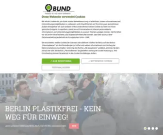 Bund-Berlin.de(Internetangebot des Bund für Umwelt und Naturschutz Deutschland (BUND)) Screenshot