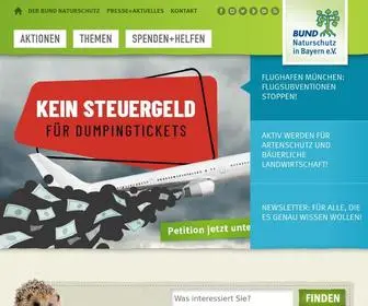 Bund-Naturschutz.de(Naturschutz und Umweltschutz in Bayern) Screenshot