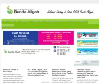 Bundaaliyah.com(Rumah Sakit Ibu dan Anak Bunda Aliyah) Screenshot