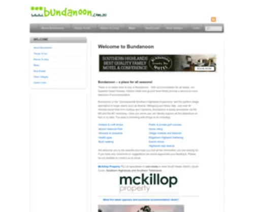 Bundanoon.com.au(Bundanoon) Screenshot