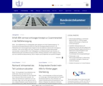 Bundesaerztekammer.de(Bundesärztekammer) Screenshot