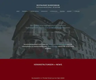 Bundesbaehnli.ch(Traditionelles Restaurant mit gutbürgerlicher Küche und saisonalen Spezialitäten) Screenshot