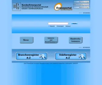 Bundesfirmenportal.de(Branchenportal) Screenshot