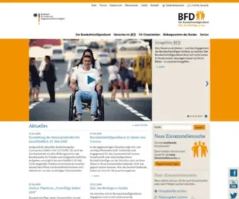 Bundesfreiwilligendienst.de(Platzbörse) Screenshot