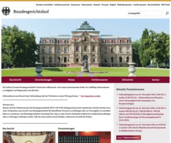 Bundesgerichtshof.de(Der Bundesgerichtshof) Screenshot