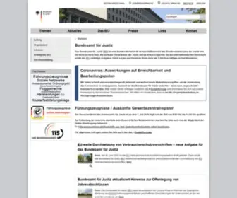 Bundesjustizamt.de(BfJ) Screenshot