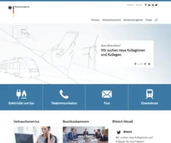 Bundesnetzagentur.de(Bundesnetzagentur informiert) Screenshot