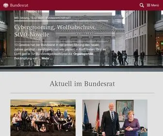 Bundesrat.de(Länderkammer) Screenshot